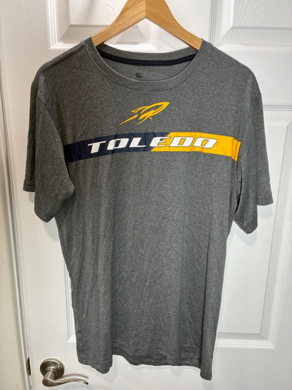 University of Toledo Tee with Yellow & Navy Accents